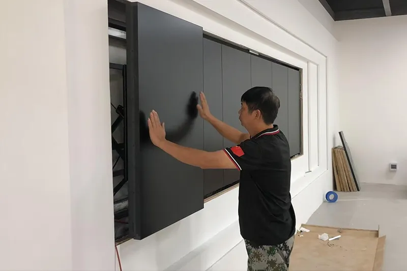 Installatieproces voor LED-displaymontage